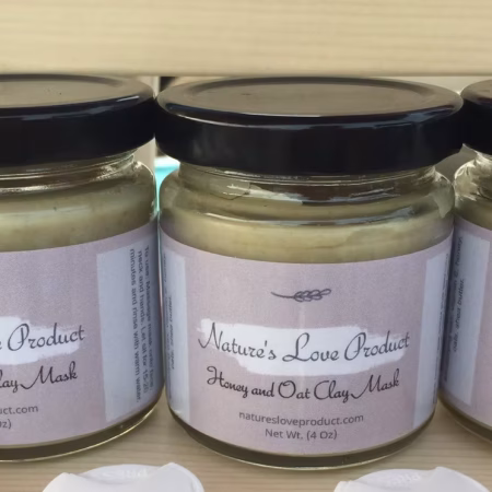 Honey and Oat Clay Mask