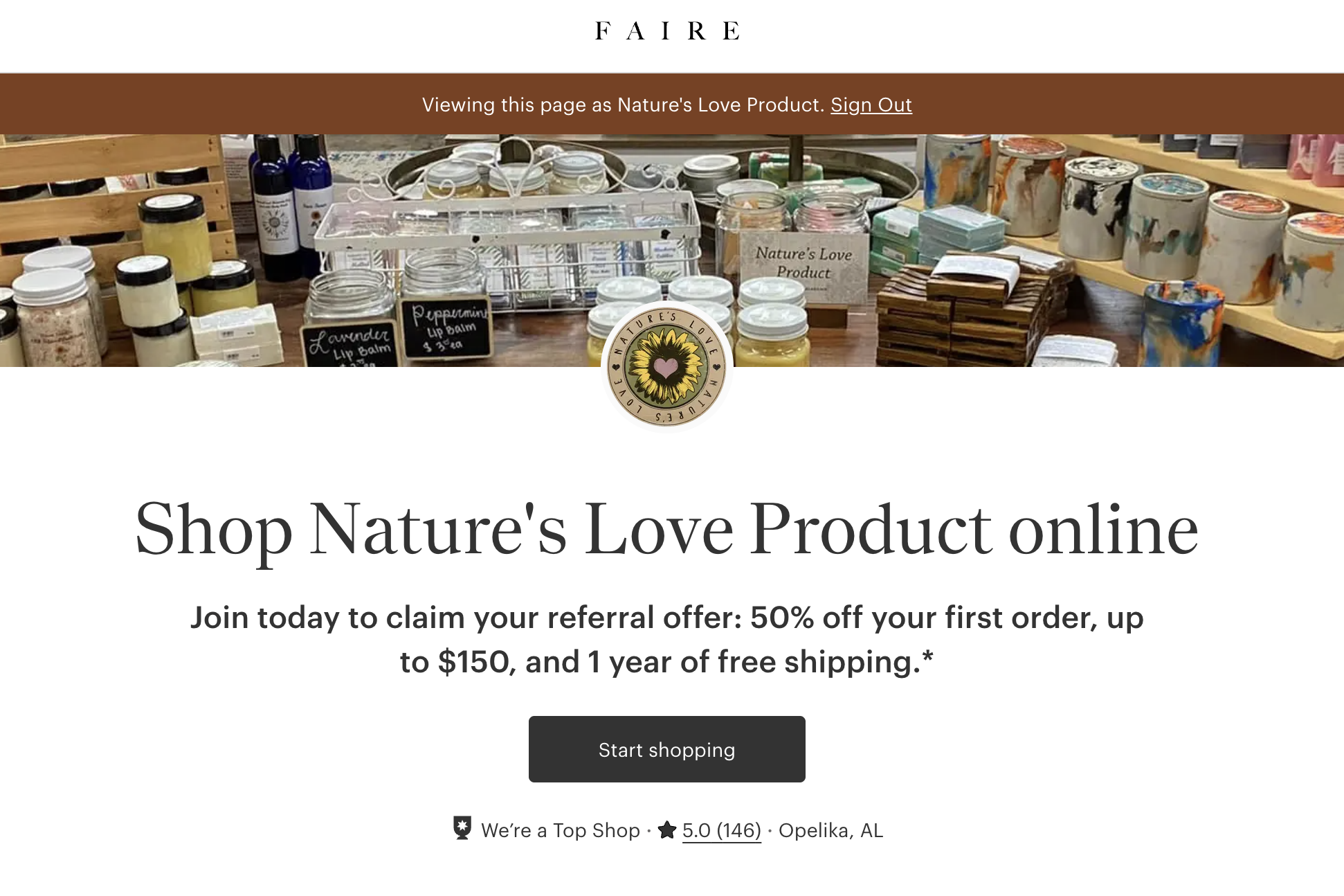 Faire - Wholesale Market